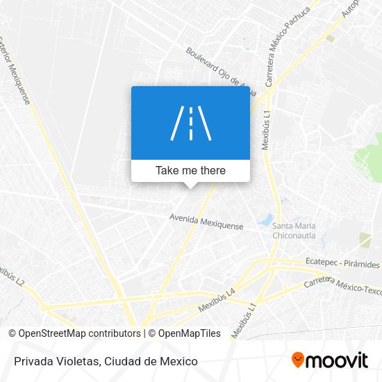 Privada Violetas map