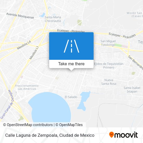 Calle Laguna de Zempoala map