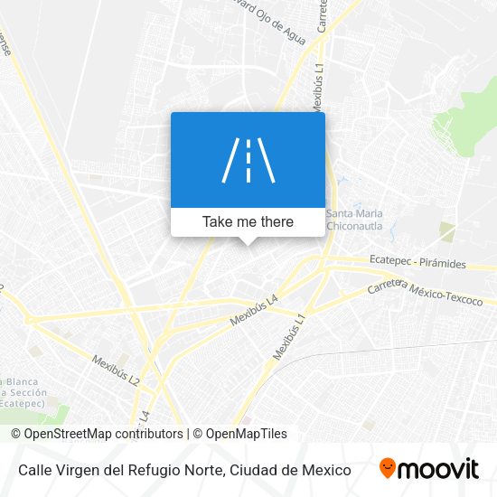 Mapa de Calle Virgen del Refugio Norte