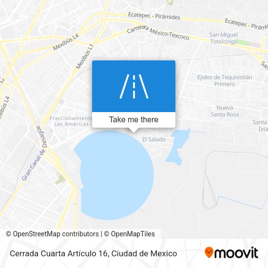 Cerrada Cuarta Artículo 16 map
