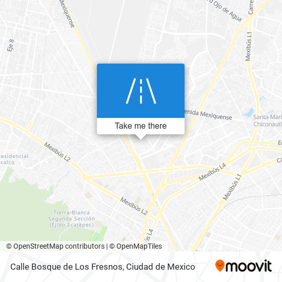 Mapa de Calle Bosque de Los Fresnos