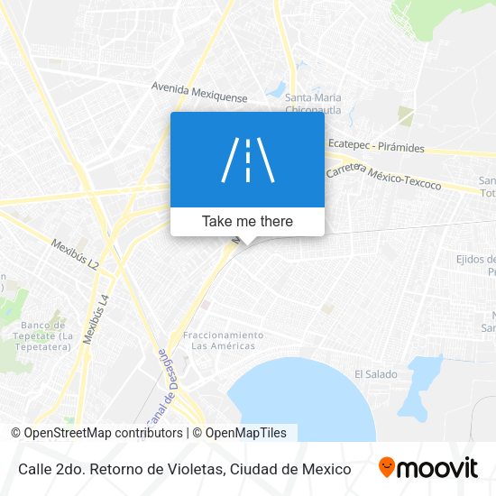 Calle 2do. Retorno de Violetas map