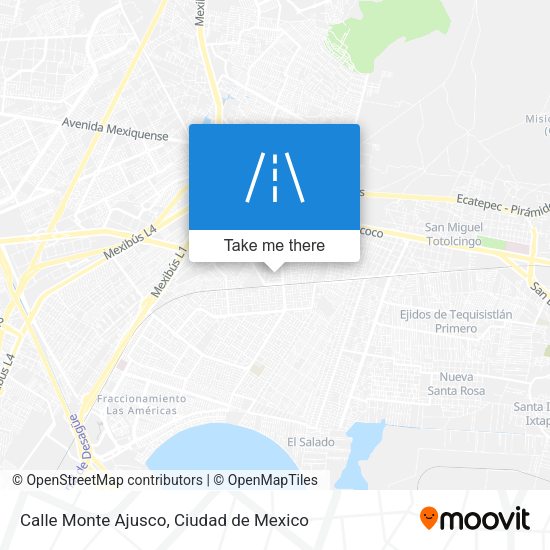 Calle Monte Ajusco map