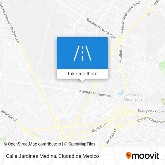 Calle Jardines Medina map