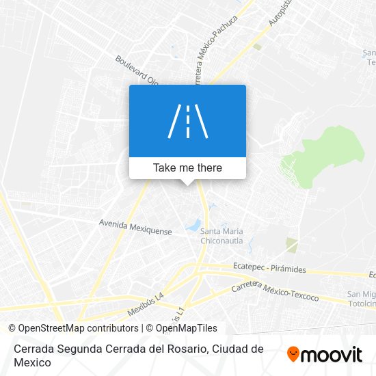Mapa de Cerrada Segunda Cerrada del Rosario