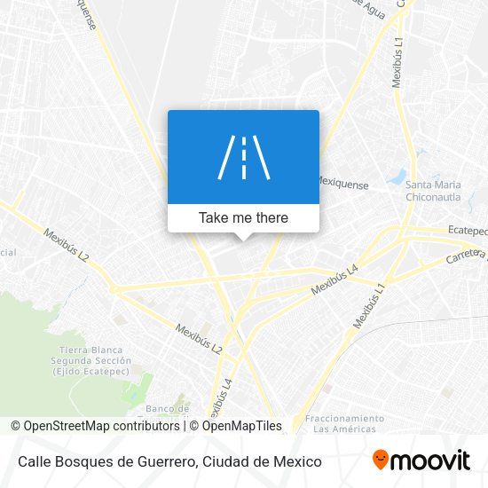 Calle Bosques de Guerrero map
