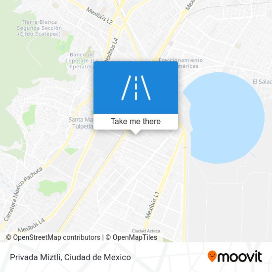 Mapa de Privada Miztli