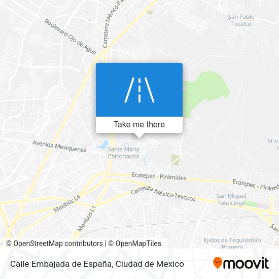 Mapa de Calle Embajada de España
