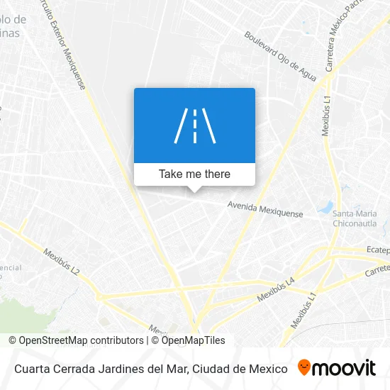 Cuarta Cerrada Jardines del Mar map