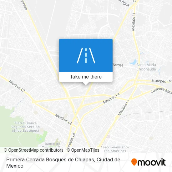 Primera Cerrada Bosques de Chiapas map