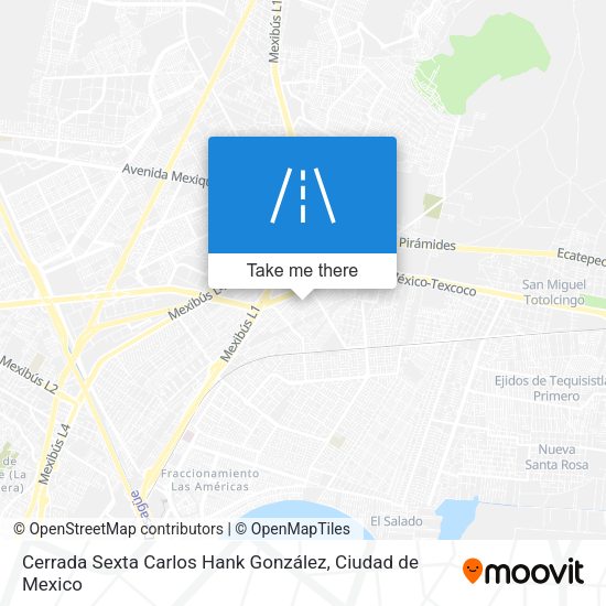 Cerrada Sexta Carlos Hank González map