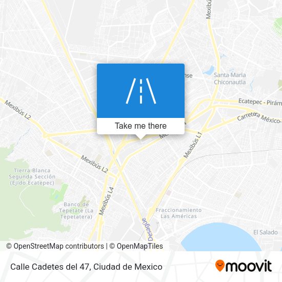 Mapa de Calle Cadetes del 47