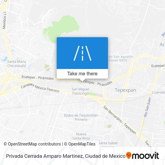Mapa de Privada Cerrada Amparo Martínez