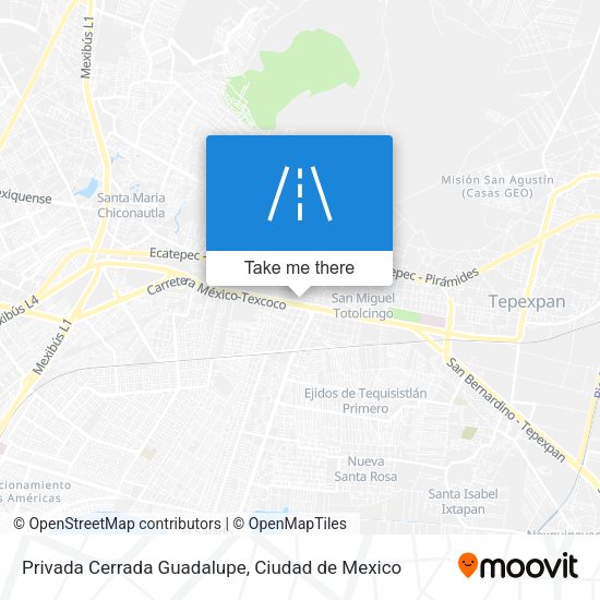 Mapa de Privada Cerrada Guadalupe
