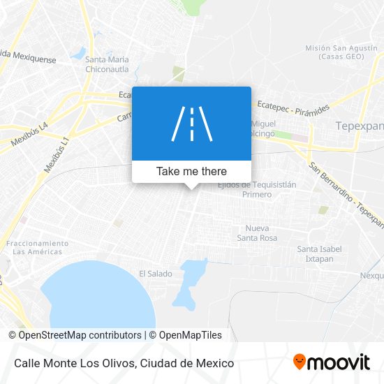 Mapa de Calle Monte Los Olivos