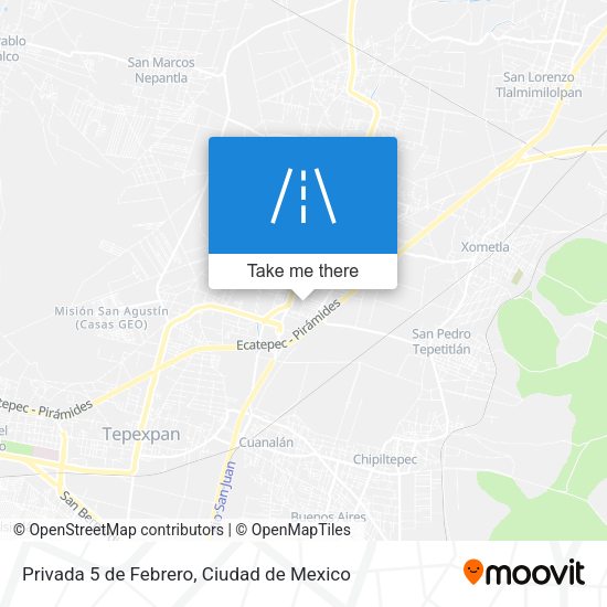 Mapa de Privada 5 de Febrero