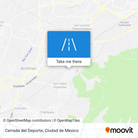Cerrada del Deporte map