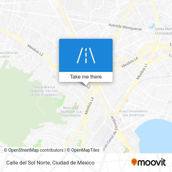 Mapa de Calle del Sol Norte