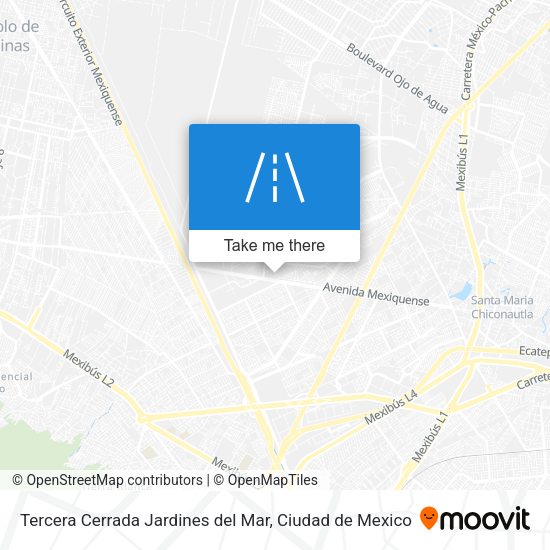 Tercera Cerrada Jardines del Mar map