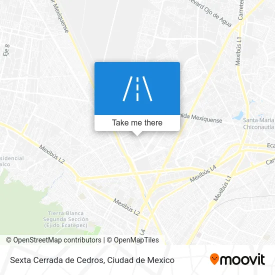 Sexta Cerrada de Cedros map