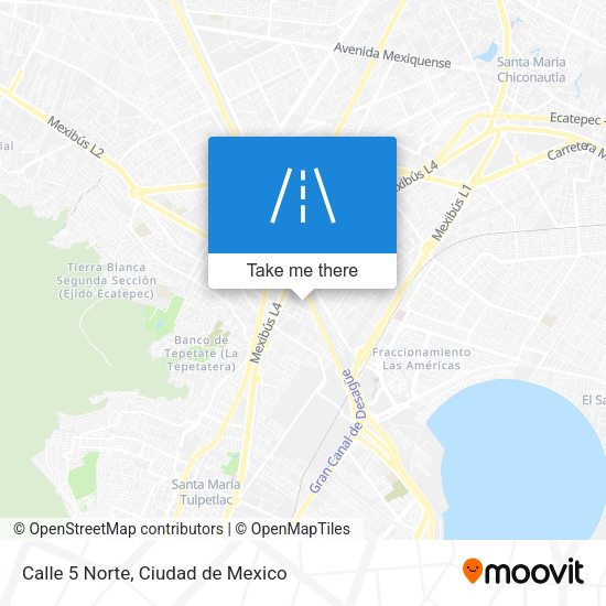 Calle 5 Norte map