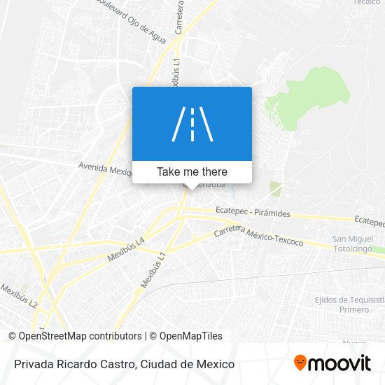 Privada Ricardo Castro map