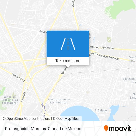 Mapa de Prolongación Morelos
