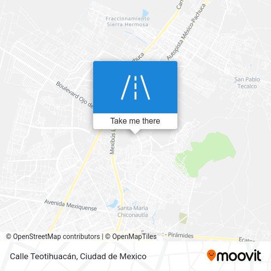 Calle Teotihuacán map