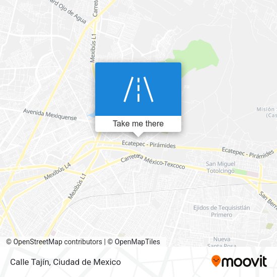Calle Tajín map