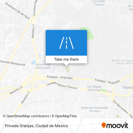 Privada Granjas map