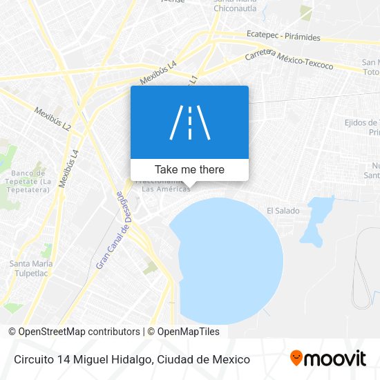 Circuito 14 Miguel Hidalgo map