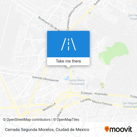 Mapa de Cerrada Segunda Morelos