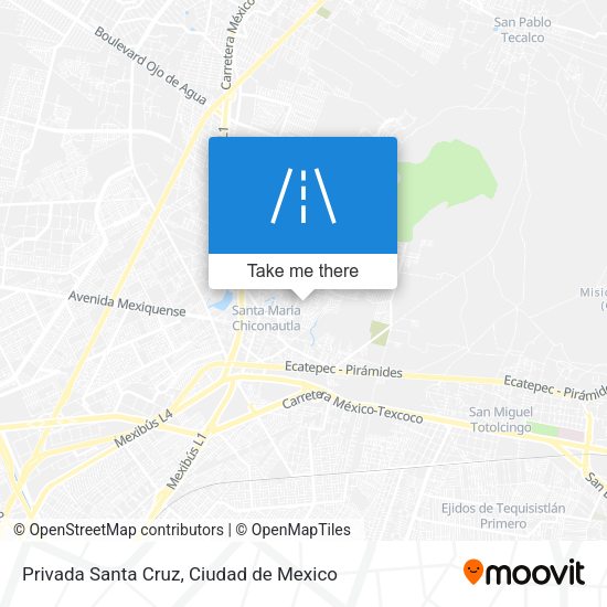 Privada Santa Cruz map