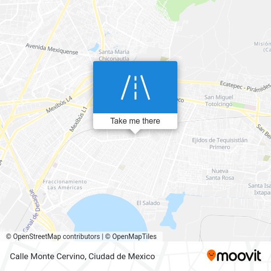 Calle Monte Cervino map