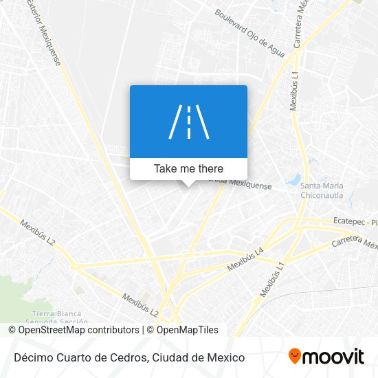 Décimo Cuarto de Cedros map
