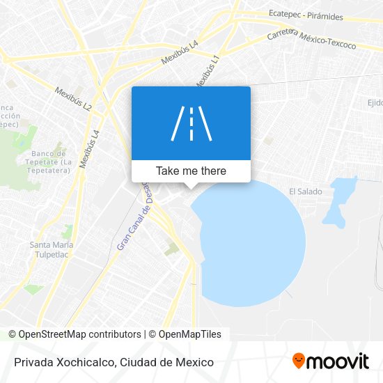 Privada Xochicalco map