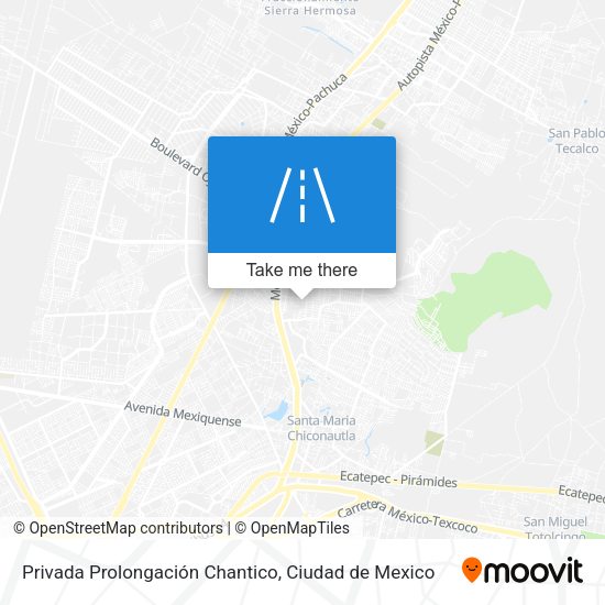Mapa de Privada Prolongación Chantico