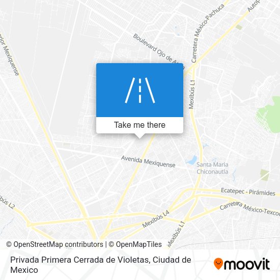 Privada Primera Cerrada de Violetas map
