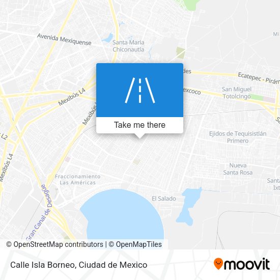 Calle Isla Borneo map