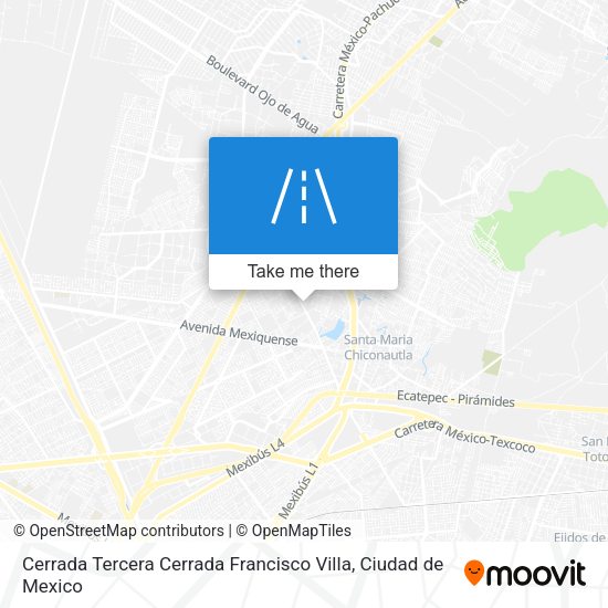 Mapa de Cerrada Tercera Cerrada Francisco Villa