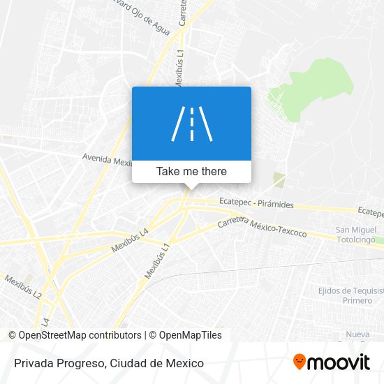 Mapa de Privada Progreso