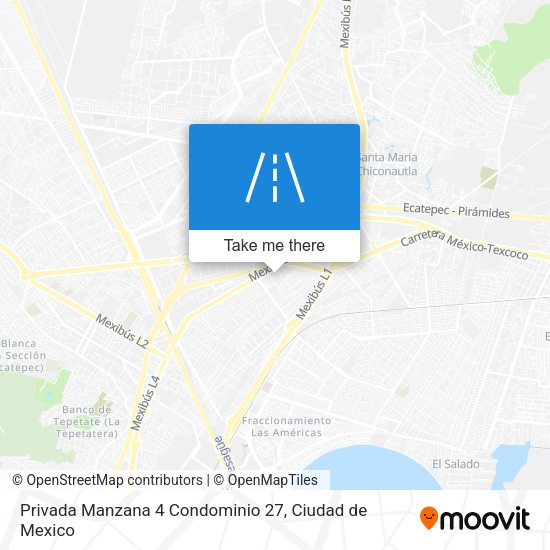 Mapa de Privada Manzana 4 Condominio 27