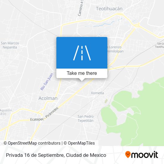 Mapa de Privada 16 de Septiembre