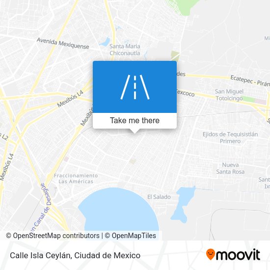 Calle Isla Ceylán map