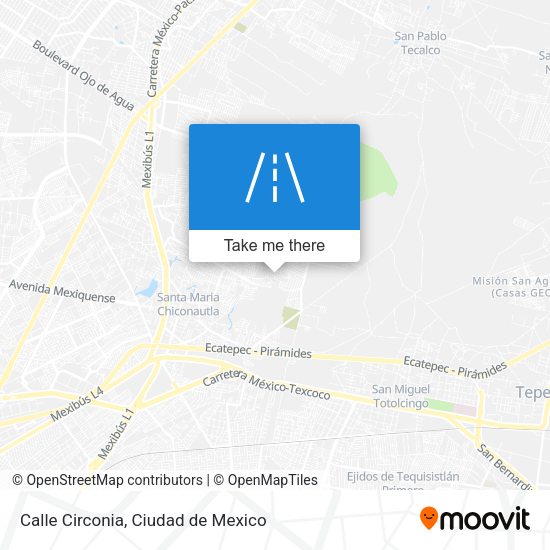 Mapa de Calle Circonia