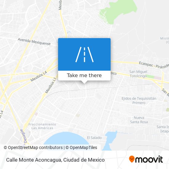 Mapa de Calle Monte Aconcagua