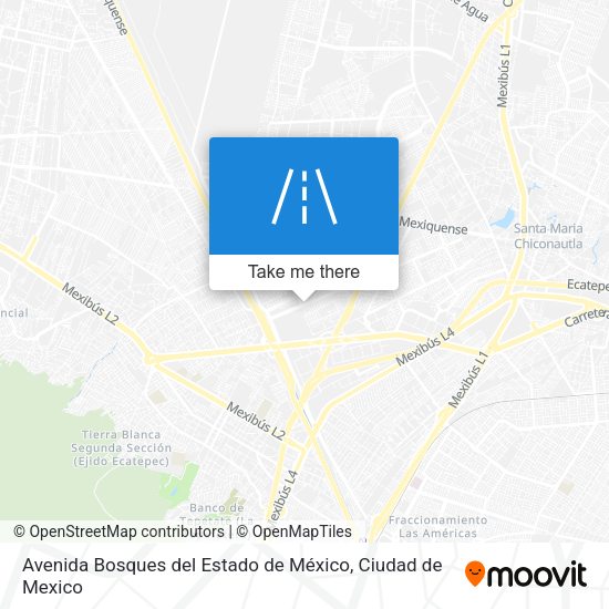 Avenida Bosques del Estado de México map