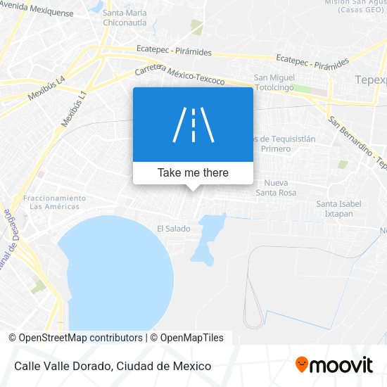 Calle Valle Dorado map