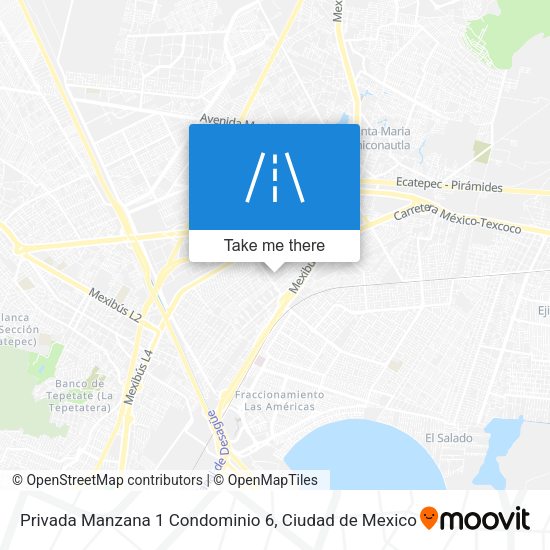 Privada Manzana 1 Condominio 6 map