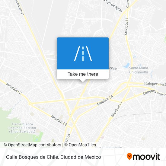 Calle Bosques de Chile map